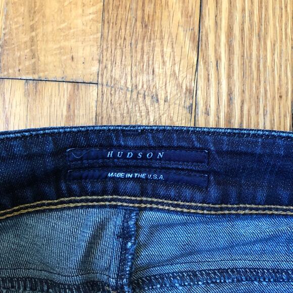 Hudson EUC Women's Dark Wash Straight Leg Jeans Size 28 - Picture 3 of 10